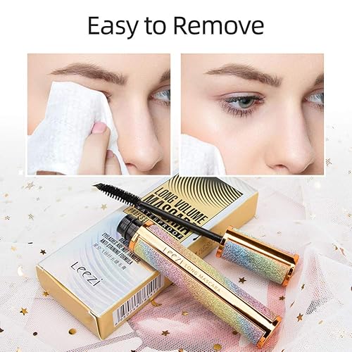 Miniatura 7 de Máscara de pestañas 4D de fibra de seda 4D, impermeable, gruesa, de larga duración, a prueba de manchas, máscara de fibra 4D natural, pestañas