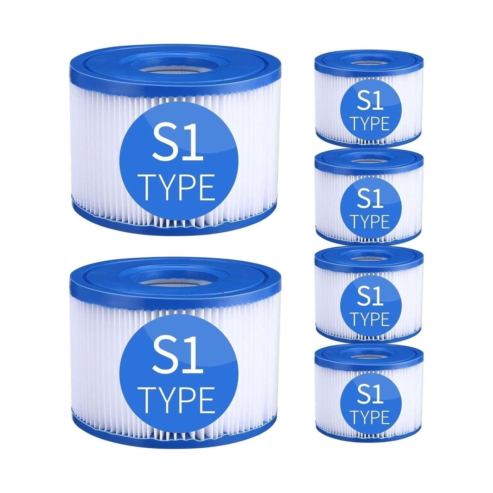 Filtro, Compatibile con Intex PureSpa S1, JA29001 29001E 28403E 28407E 28443E 28453E 28421E 11692 Filtro Vasca Piscina(6pcs)