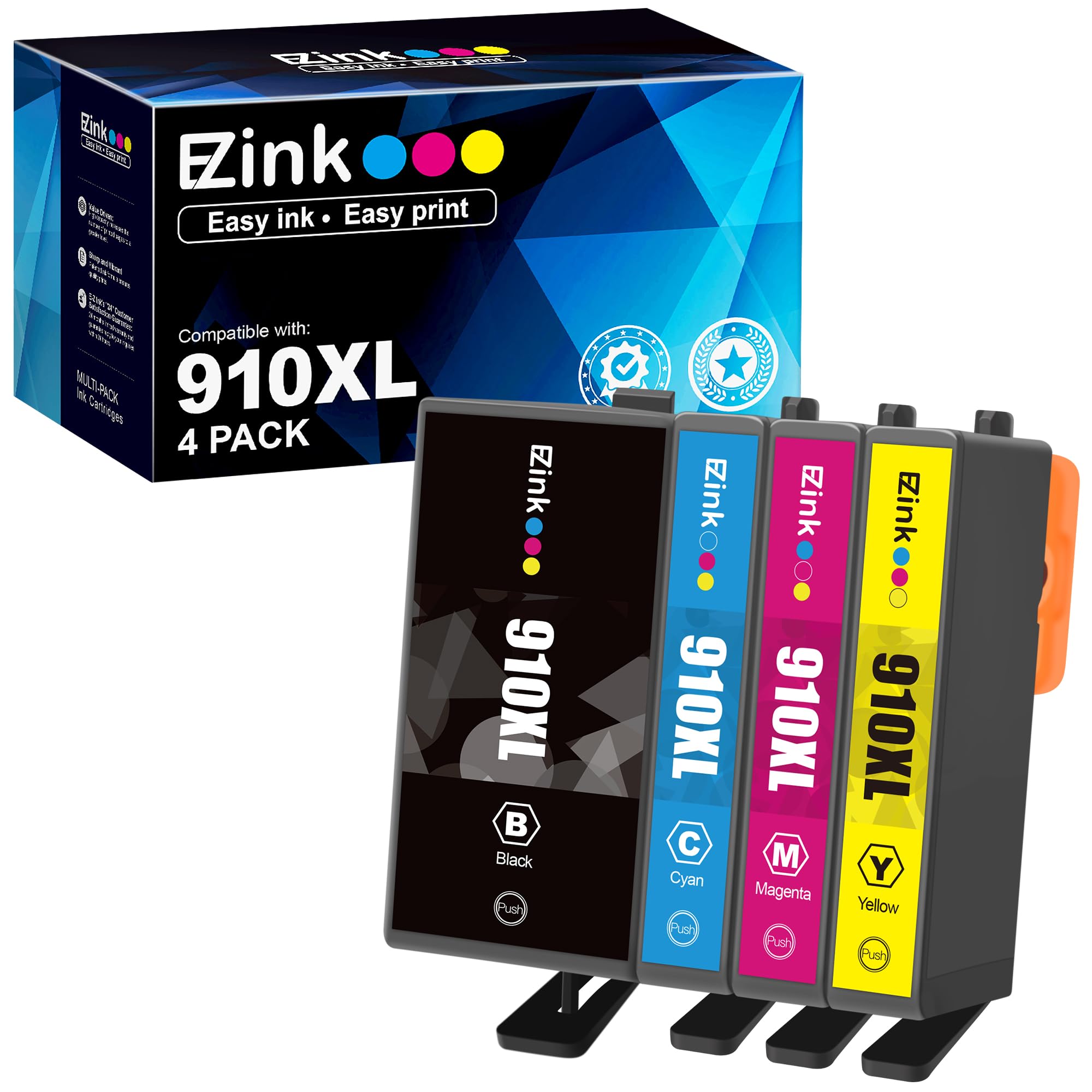 E-Z Ink Ink Cartridges for Printers Replacement for Ink Cartridges Black and Color Combo Pack Use with Pro 8025 8020 Printers (8 Pack)