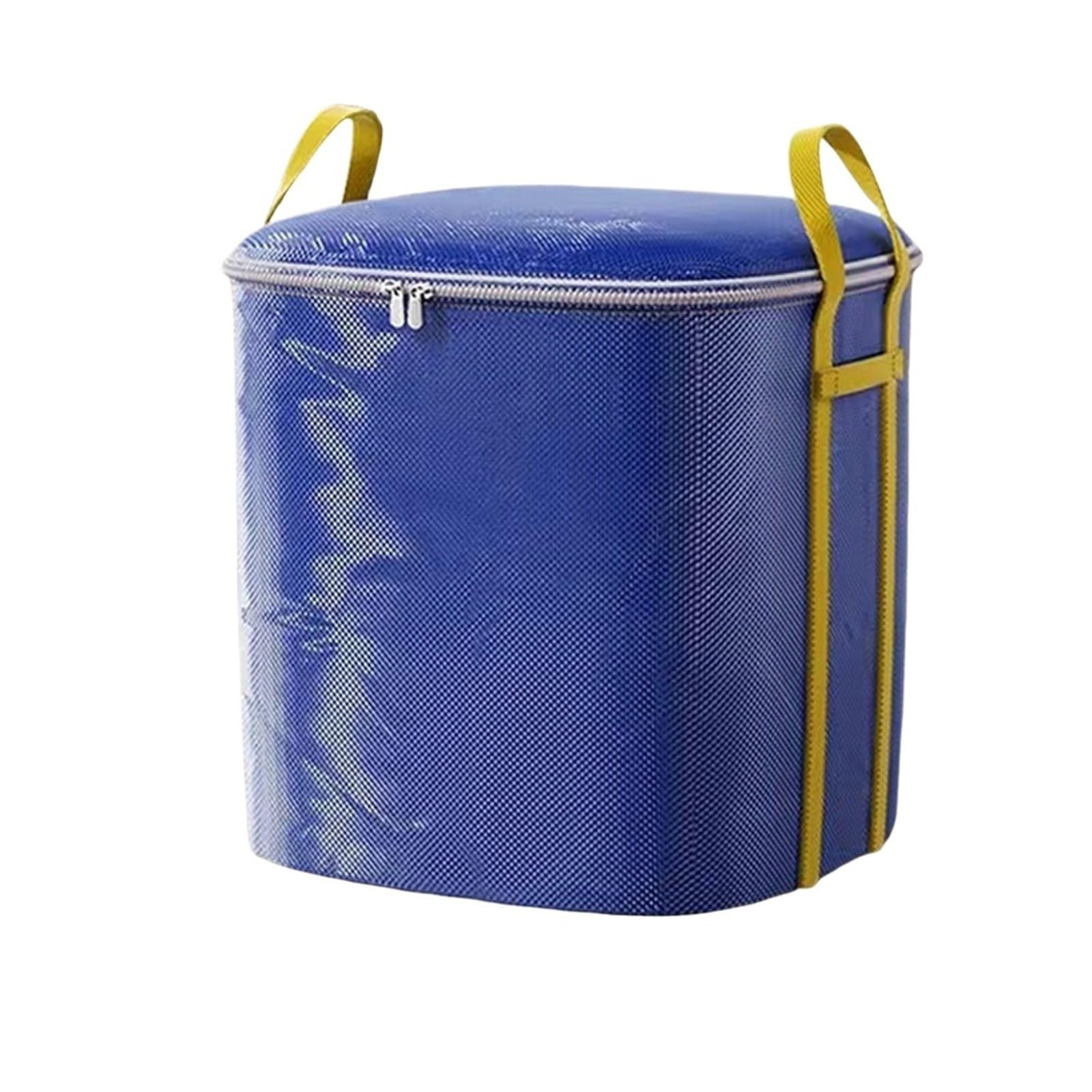KIFSDLF Moving Packing Bag Thickened Large Capacity Quilt Storage Strong Load-bearing Waterproof Woven(Blue 260L-60x60x71cm)