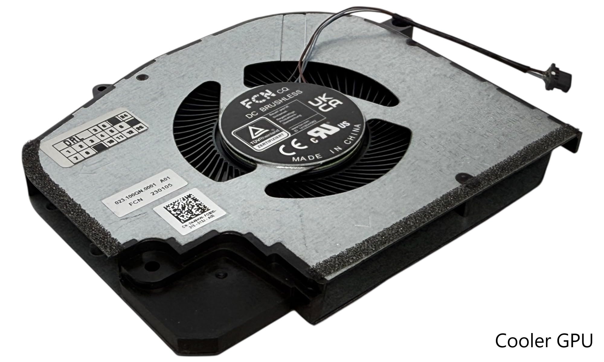 CPU+GPU fan for Dell Inspiron 16 Plus 7620 NVIDIA GeForce RTX 3050/3050 Ti only, N49HW, DFS5K323161A1E, Y2TW6, DFS5H22404666E