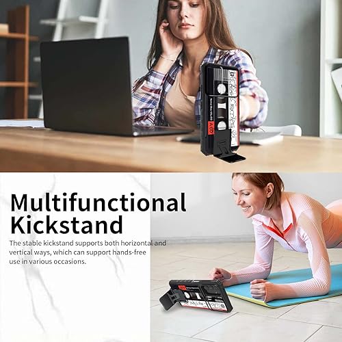 Miniatura 4 de Funda para Samsung A13 5G, Galaxy A13 5G con cubierta deslizante para cámara con soporte incorporado, soporte de doble capa, híbrido, a prueba de