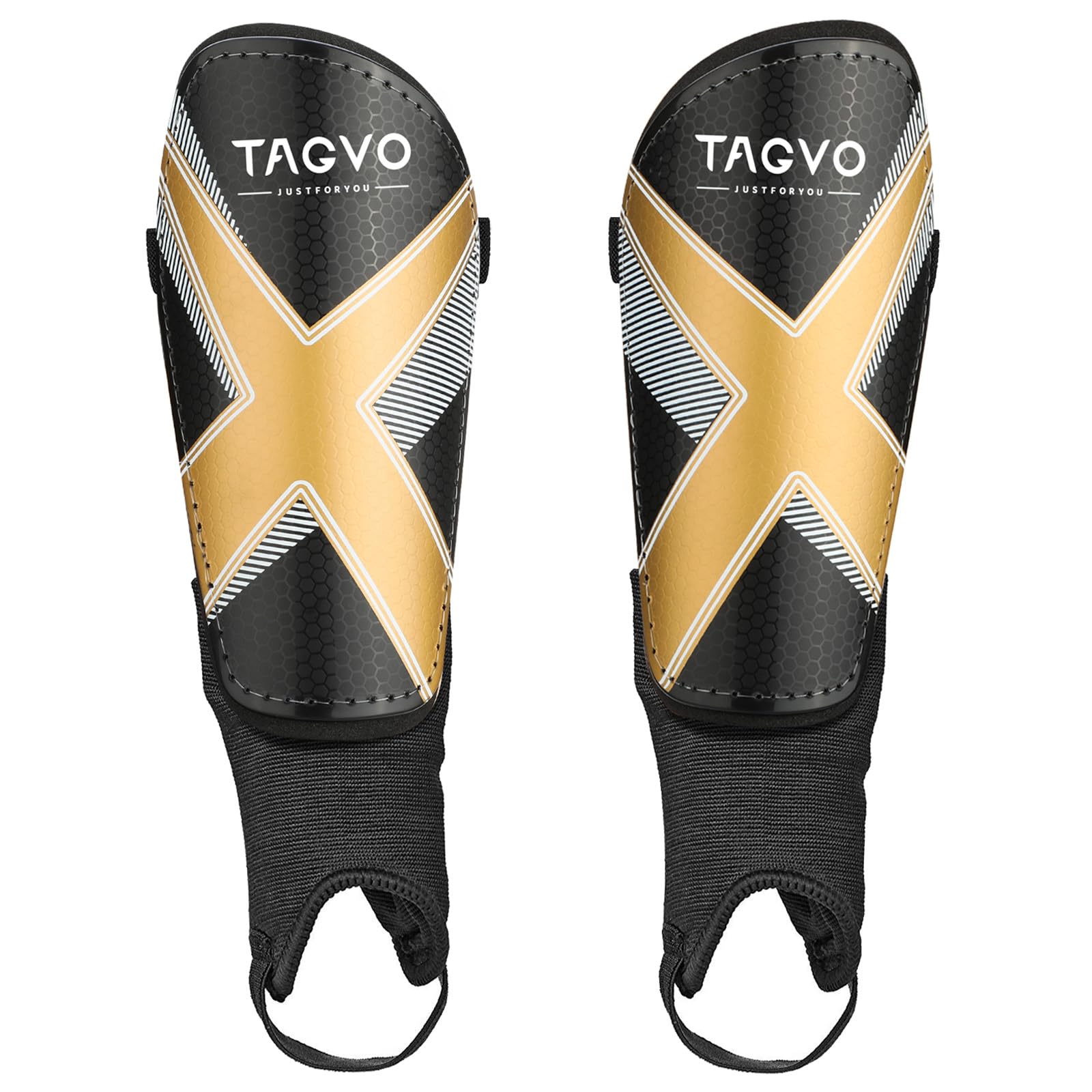 TAGVO Soccer Shin Guards for Kids Youth - Protective Soccer Equipment for Boys Girls - Adults Men Women Soccer Shin Guards - Soccer Shin Pads for Kids Girls Boys, High Impact Resistant