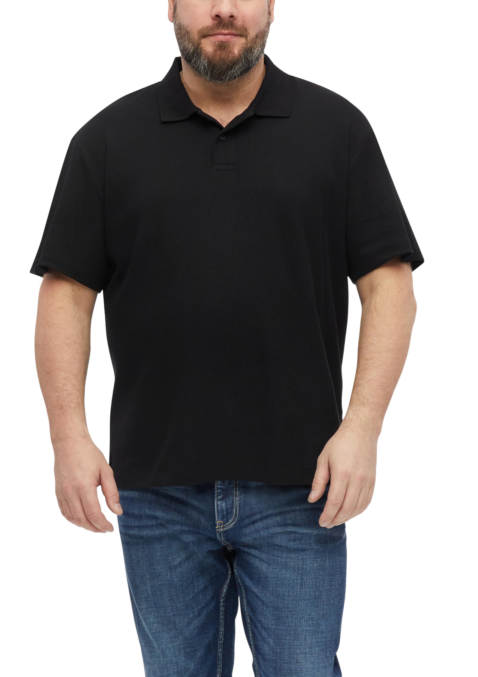 s.Oliver Men's 2181086 Polo Shirt (Pack of 1), Black, XXL