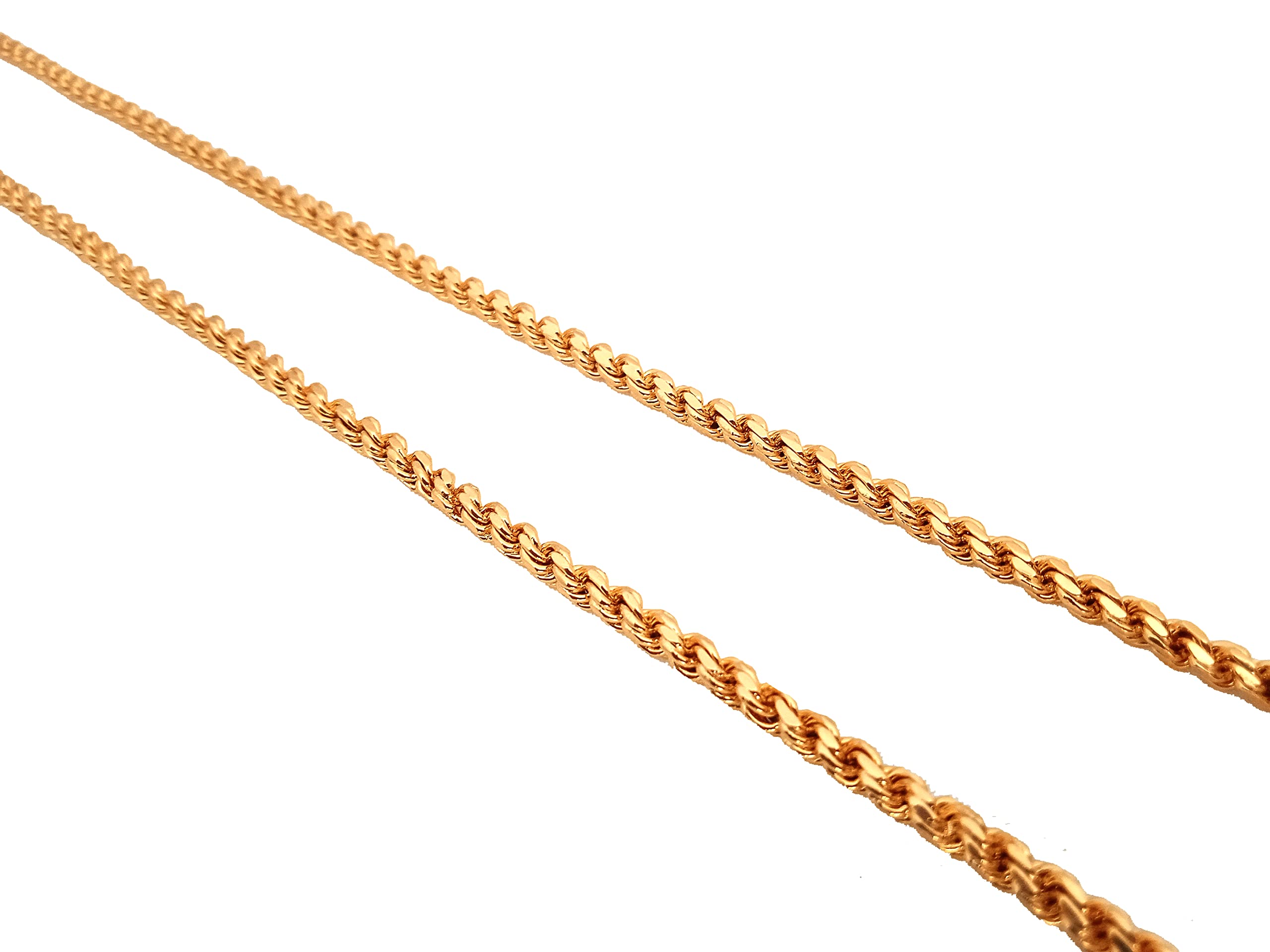 Royal Covering - 1 Gram Gold Plated Murukku Chain/Thaali Chain For Women and Girls, Size - 24" Inch, Thickness - 5mm (B0BNJ1YQ77) Amazon Price History, Amazon Price Tracker