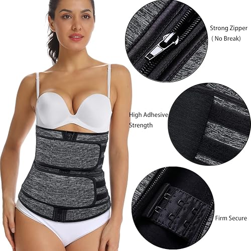 Miniatura 9 de HOPLYNN - Faja modeladora de neopreno para cintura para sudar para perder peso y darle forma a la cintura para mujer