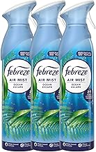 Febreze Air Freshener Spray OCEAN ESCAPE 185ml x 3 | Odour Eliminator with OdourClear Technology | Non-Flammable, Long-Lasting Room Freshener, Exotic Fruity Fragrance