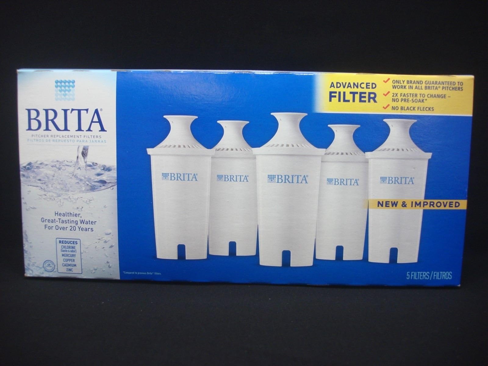 Brita 5 Pitcher Replacement Advanced Water Filter Model