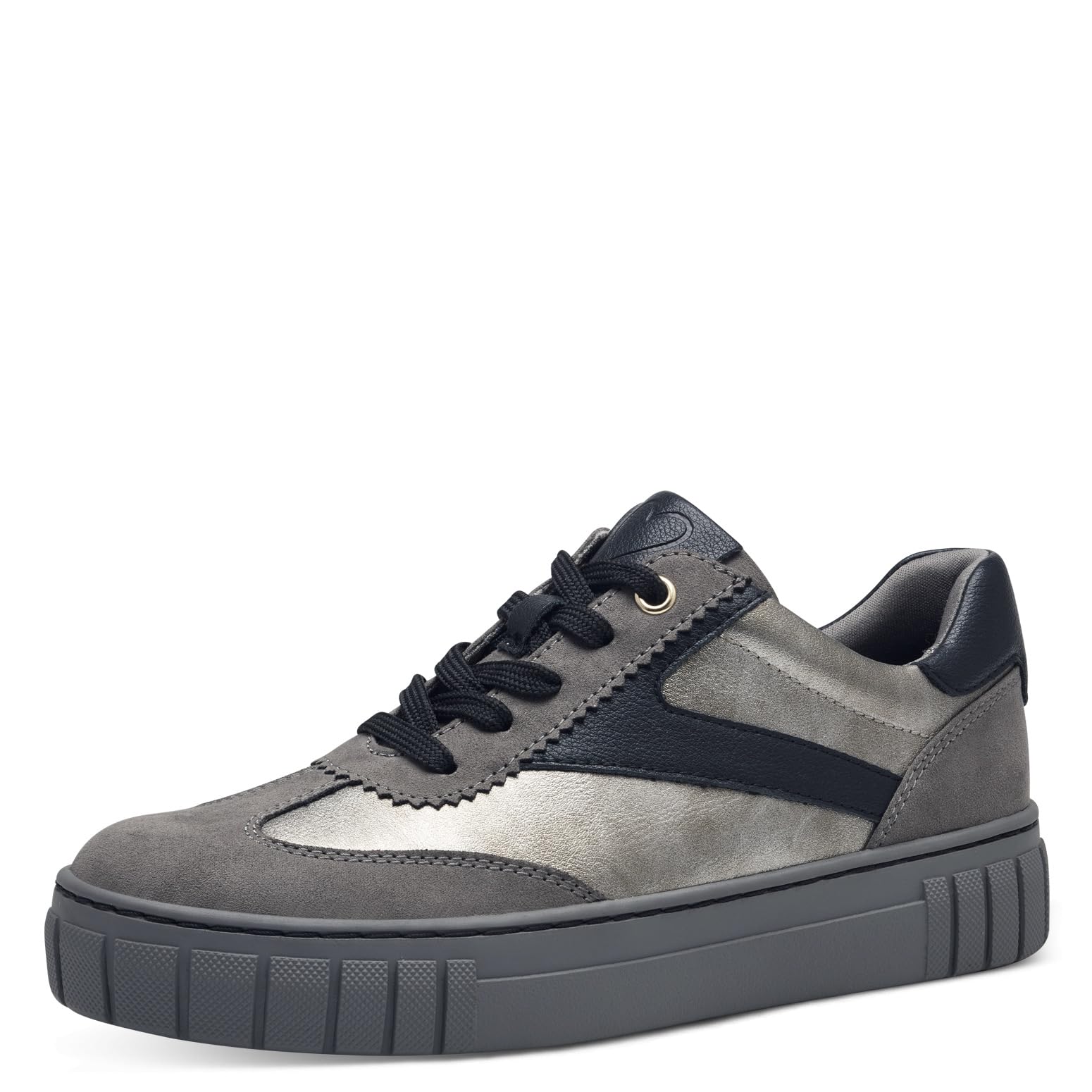 MARCO TOZZI Women's Laced 2-23725-43 Trainers, Ash Comb, 4 UK
