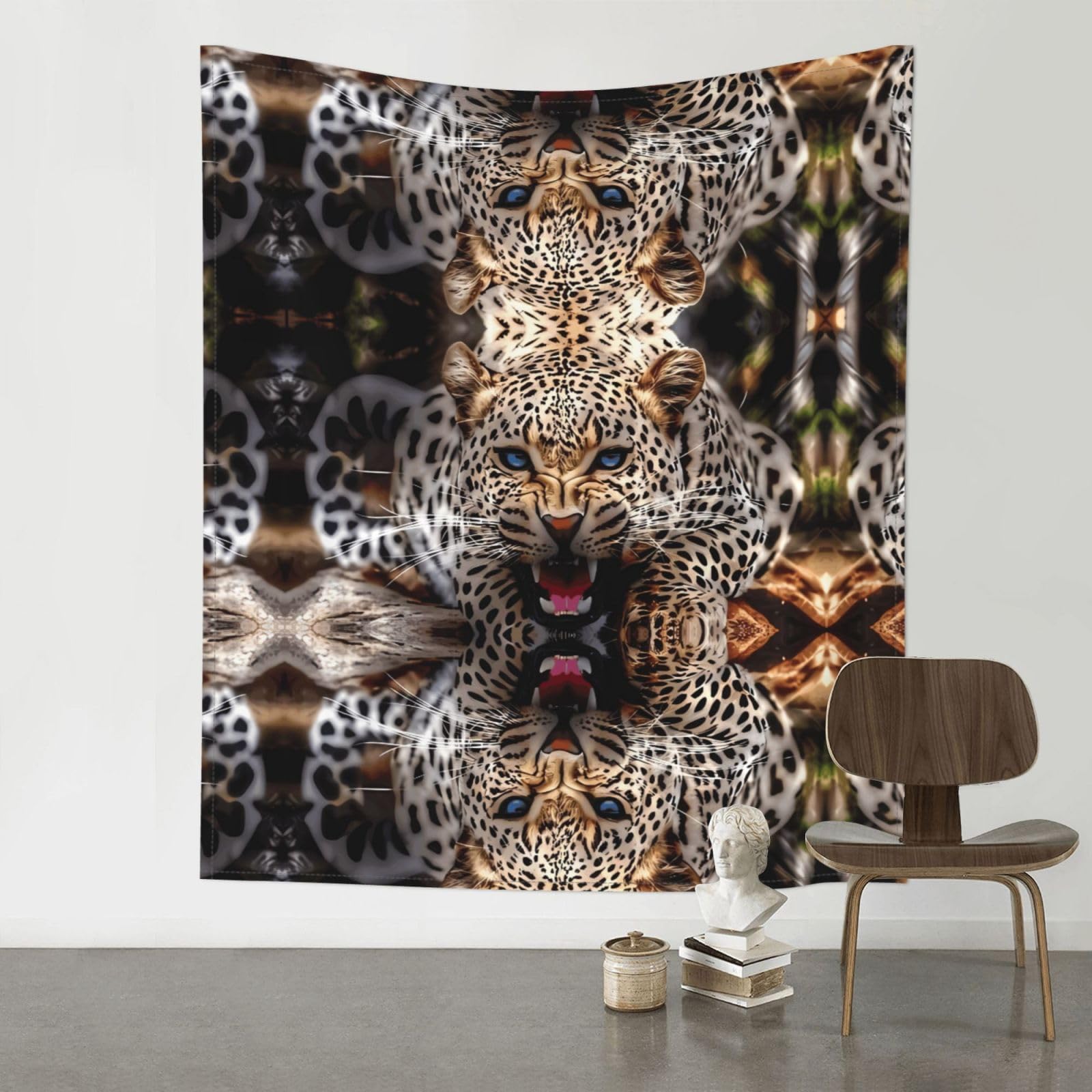 YYHWHJDE Leopard Prints 60x51in Wall Tapestry – Boho Decor Throw Blanket for Bedroom, Dorm, Beach Cover, Picnic & More