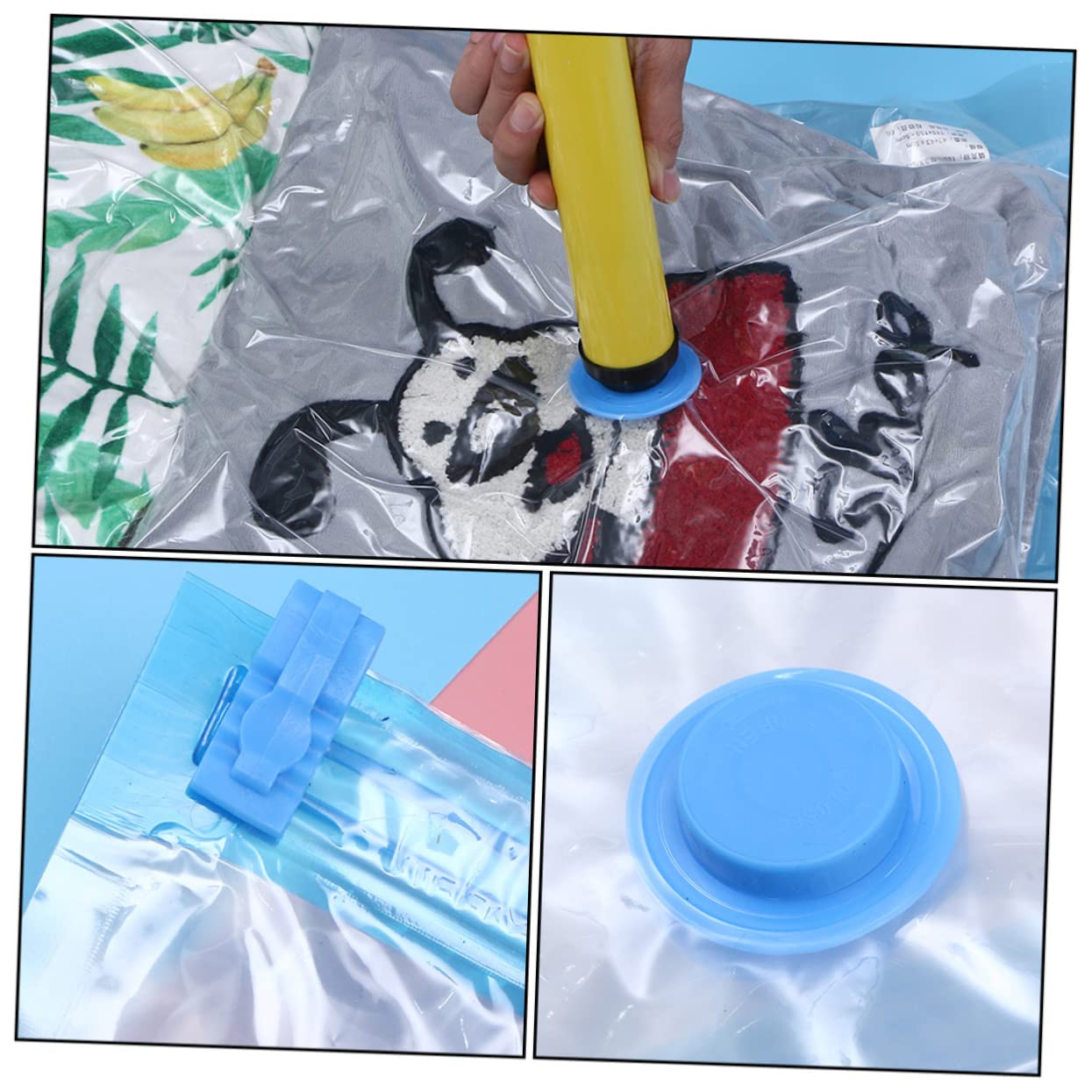 Bolsa de compresión de Almacenamiento de 15 Piezas, Bolsa de Almacenamiento de edredón, Ropa de Cama, Bolsa de Almacenamiento al vacío, Bolsa de compresión al vacío, Bolsa de Comp