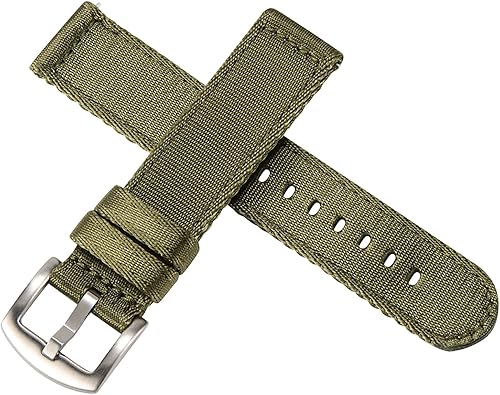 Miniatura 3 de WOUKUP - Correa de reloj de liberación rápida de nailon Military Style, material de cinturón de seguridad premium, correa de reloj de 0.709
