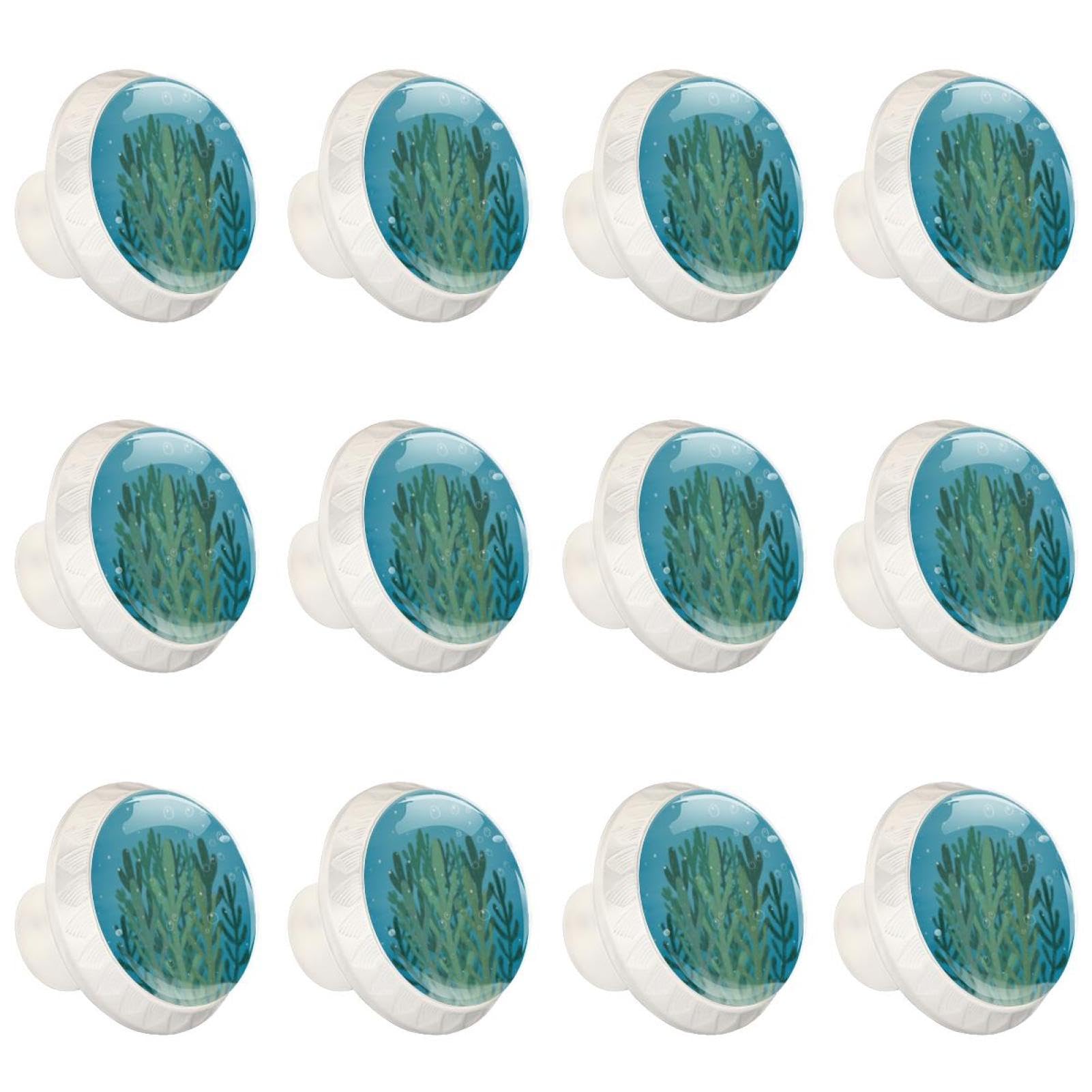 Boutons de tiroir en verre Seaweed pour sublimer votre cuisine