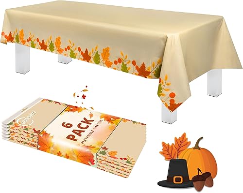 Miniatura 65 de Mantel de plástico de alta calidad - 54 in. x 108 pulgadas. Grandipity - Mantel rectangular (6 y 12 unidades), Azul cielo a cuadros Feliz