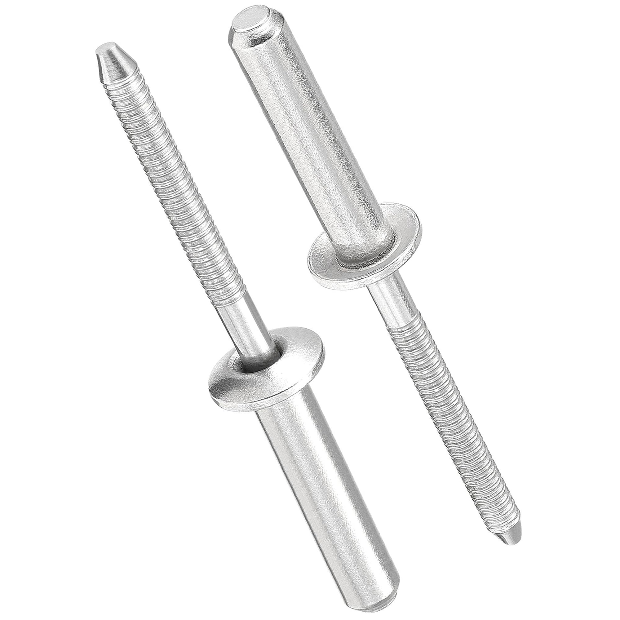 TOP-VIGOR Blind Rivets 4.8mm x 25mm, 304 Stainless Steel Closed End Pop Rivets for Metal, Sealed Steel Rivets with Pull Mandrel for Construction, Machinery & Furniture, 25 Pack