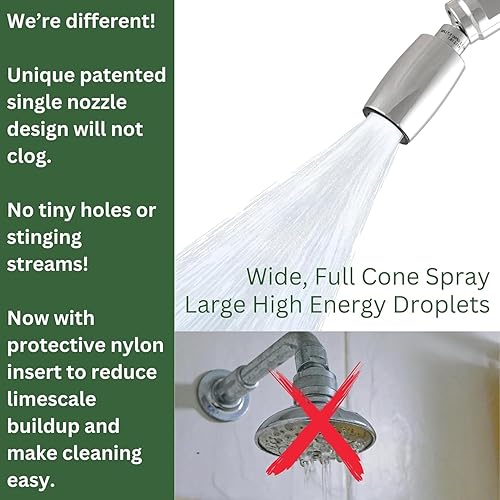 Miniatura 10 de Regadera de ducha hecho de metal, de bajo caudal de alta eficiencia de Sierra,