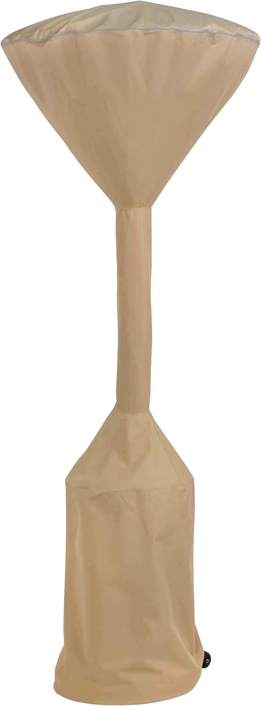 MODERN LEISUREBasics Stand-Up Patio Heater Cover - Water-Resistant and Weather-Resistant Fabric - Heavy-Duty Outdoor Furniture Protection - 30" D (Top) x 18.5" D (Bottom) x 94" H - Khaki