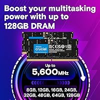Vista 3 de Crucial CT2K64G56C46S5 - Kit de Memoria para laptop RAM 128GB (2X64GB) DDR5 5600MHz (o 5200MHz o 4800MHz), SODIMM 262-Pin, Compatible