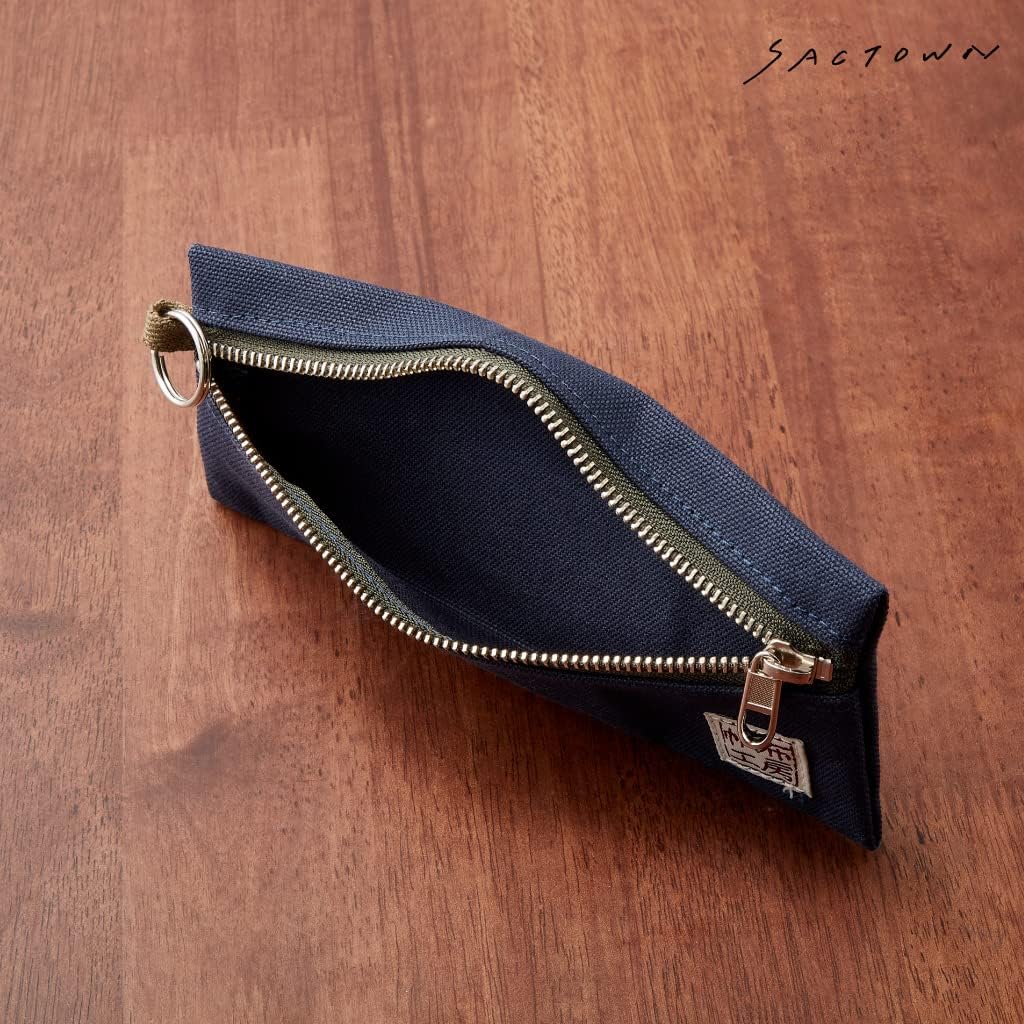 Hanpu Koubou 3J34 Pencil Case [Canvas Pen Case, Pencil Case, Pouch, Made in Japan] 3J34 Dark Red