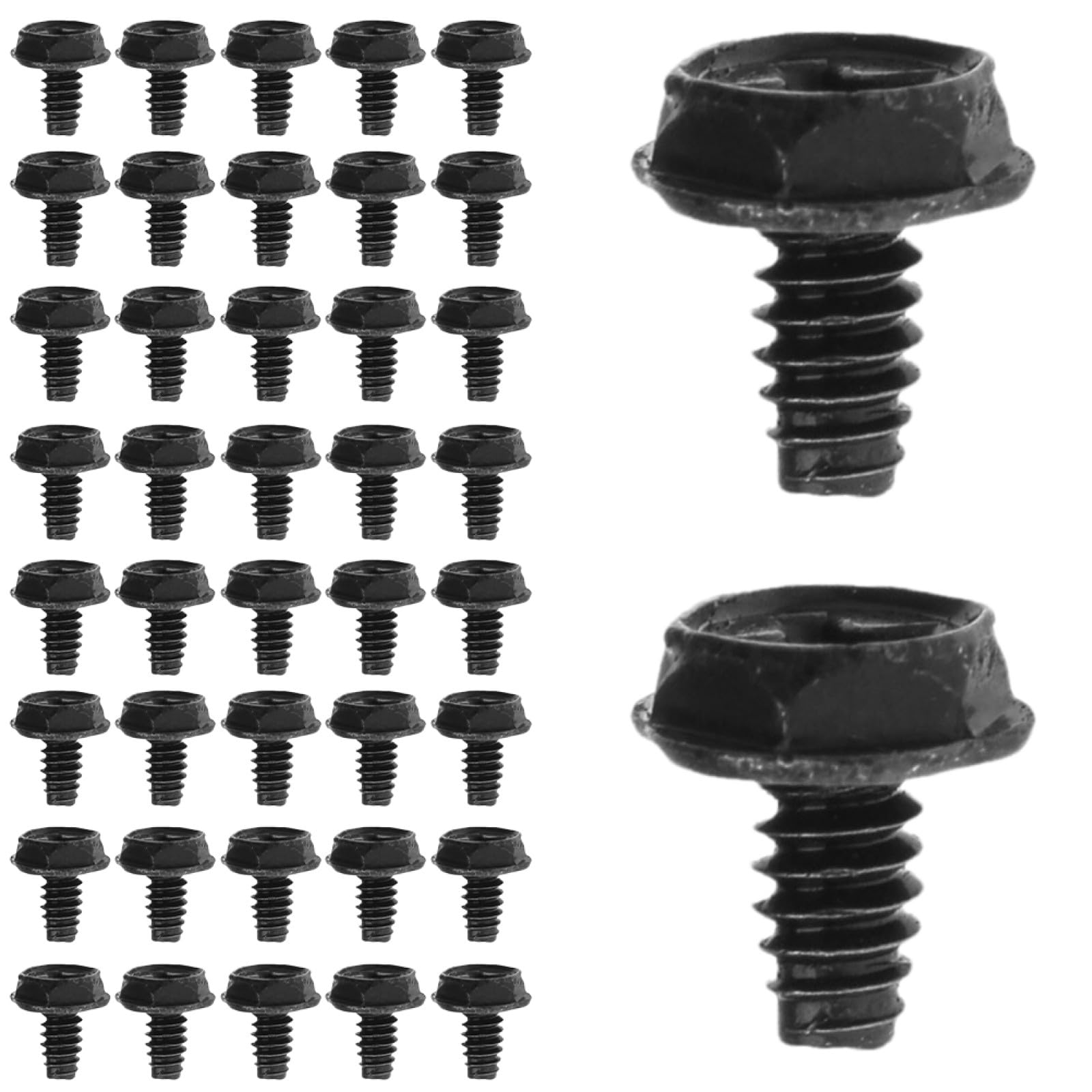 KOMBIUDA 100 Pcs Metal Pci Slot Screws Round Replacement Screws for Power Supply Units Computer Case Fasteners and Pci Slot Accessories Metal Construction-image-4