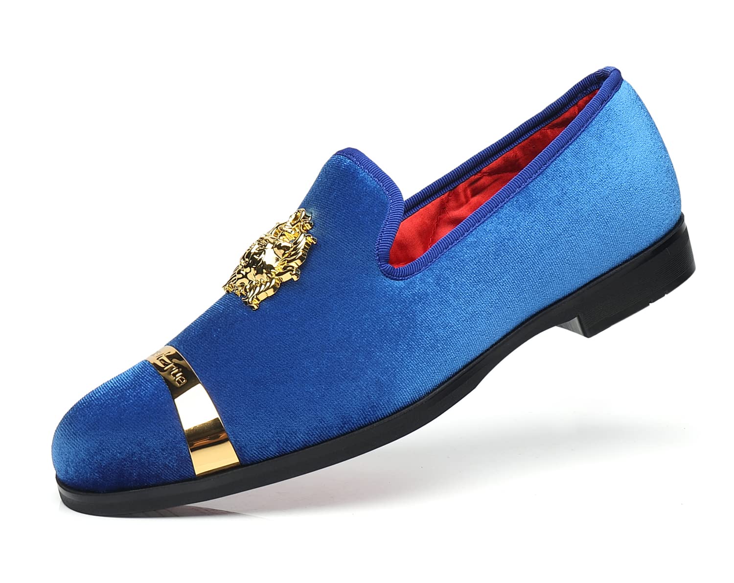 FOEVTRUE Men's Dress Loafers Velvet Party Wedding Shoes