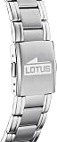 LOTUS Montre Homme Analogique Acier INOX 316L Argent - Quartz - Verre Minéral Résistant - Étanche 5 ATM - Multifonction 18812/1 - 4
