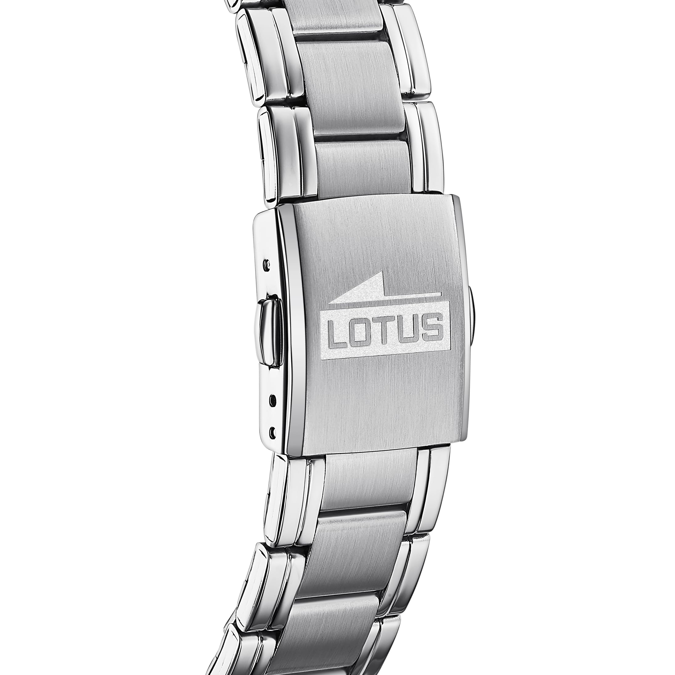 LOTUS Montre Homme Analogique Acier INOX 316L Argent - Quartz - Verre Minéral Résistant - Étanche 5 ATM - Multifonction 18812 Trendy