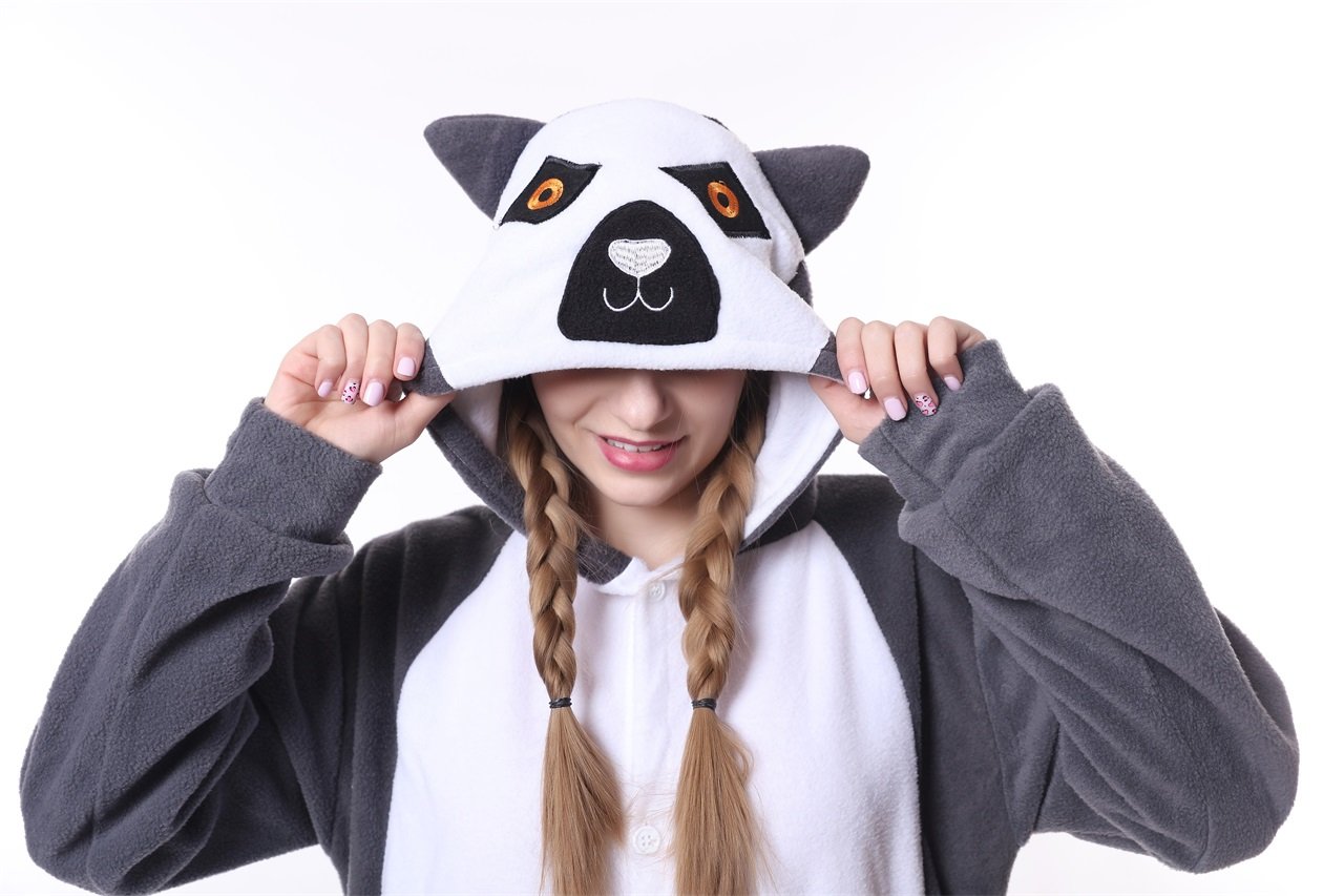 Pigiama a tuta con cappuccio, per Halloween e cosplay, unisex