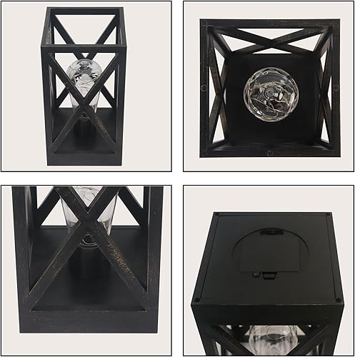 Miniatura 5 de Lámpara de mesa inalámbrica, paquete de 2 lámparas de mesa a pilas, linterna de luz nocturna portátil para decoración de picnic al aire libre,