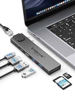 HIROページ　MacBook本体とハブのセット Amazon | MacBook Air ハブ macbook ハブ mac ハブ 7in2 Macbook