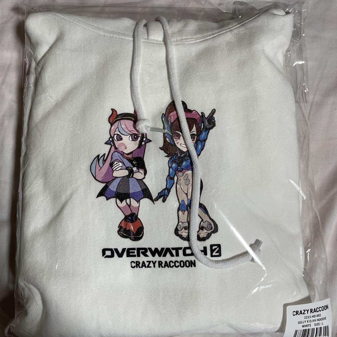 SELLY D.VA crazyraccoon 白 セリー パーカー CRストア E4lDQ  