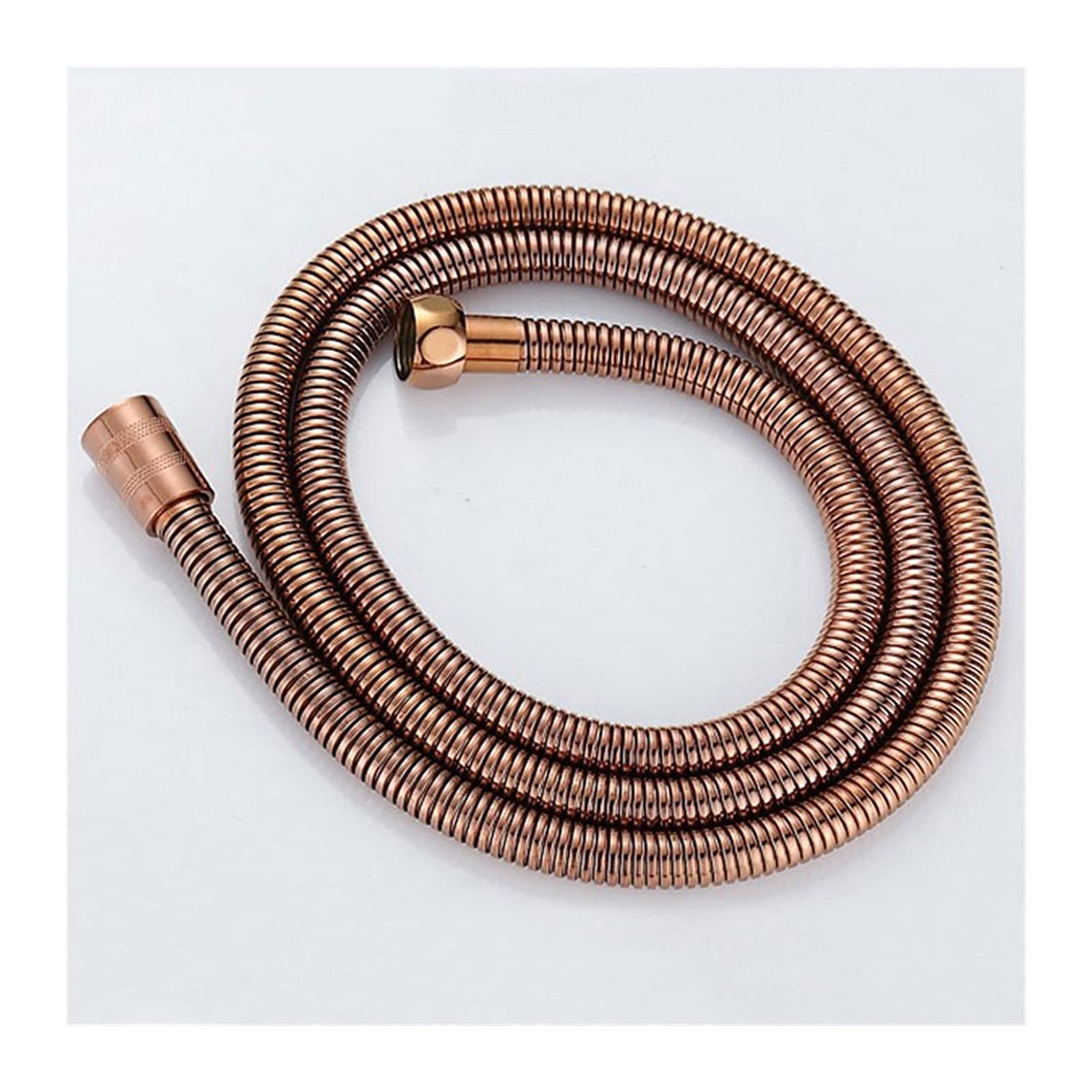 Shower Hose, Stainless Steel Universal Replacement Hose,Shower Pipe 150cm Tube Flexible Bathroom Plumbing(Rose Golden)
