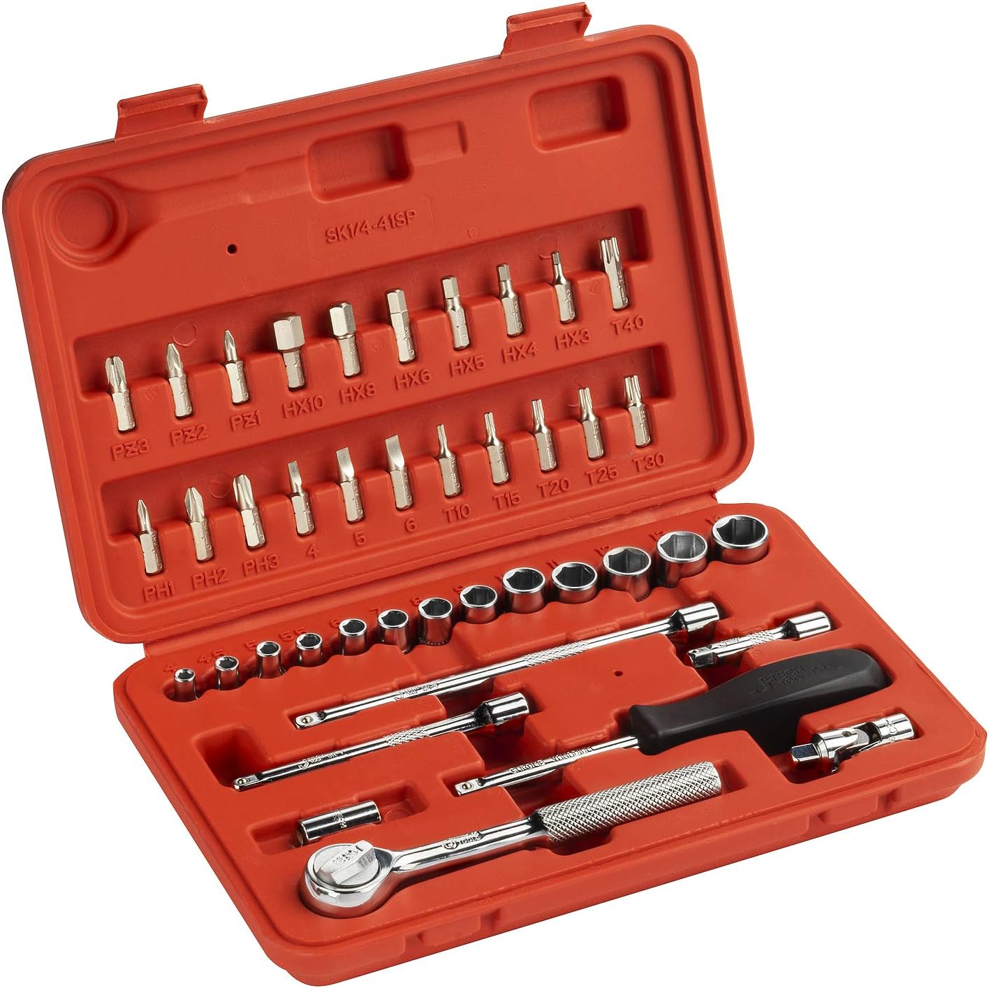 Jetech 41PCS Metric 1/4 Inch Drive Socket Set Quarter