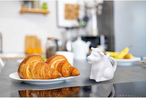 Miniatura 9 de HIC Kitchen Crema de vaca con mango porcelana blanca fina 6 onzas