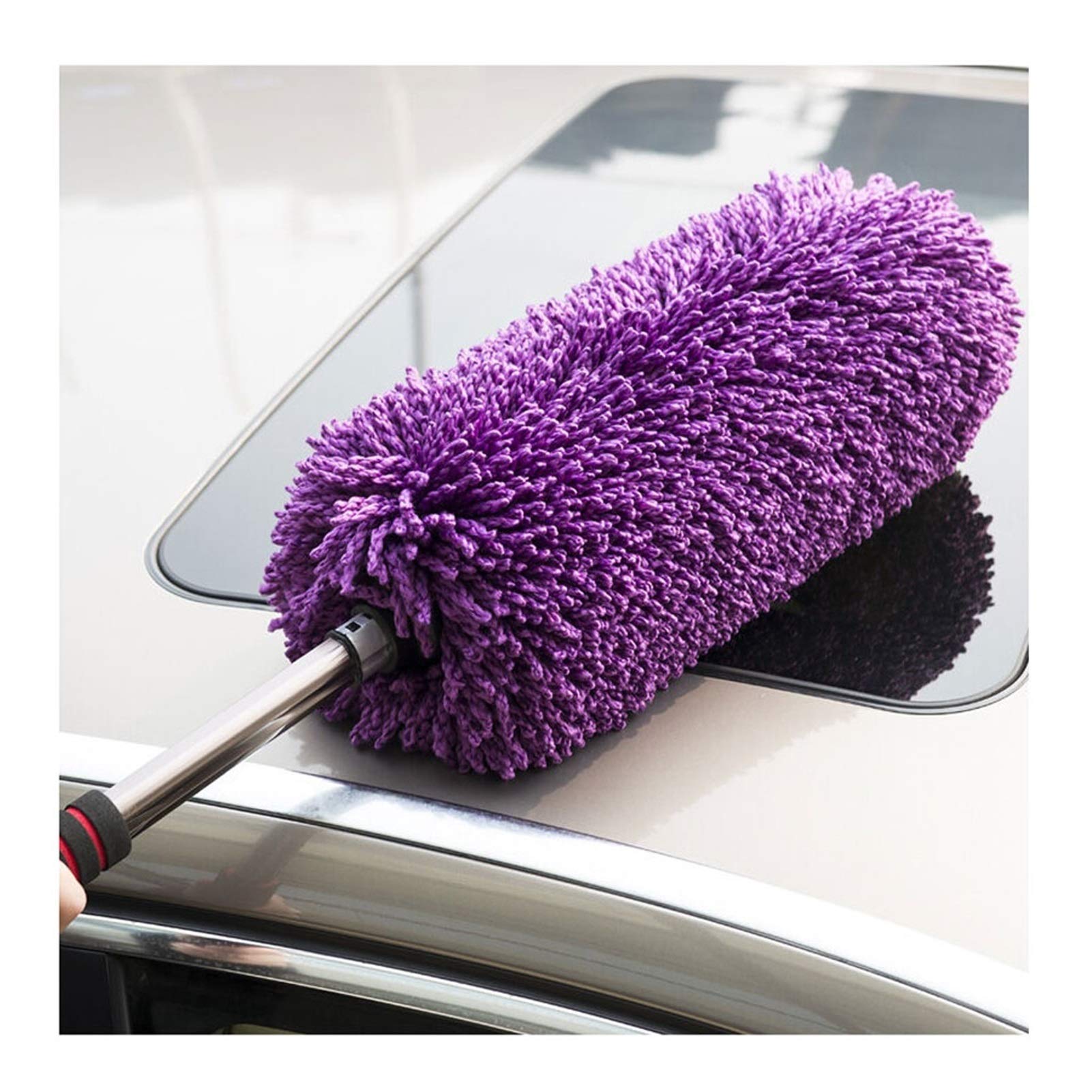 precipitatore Auto telescopico Duster Auto in fibra Auto e casa Lavaggio for la pulizia Polvere Polvere Polvere Polvere Polvere MOP Spazzola morbida senza graffi senza graffi - for la polvere e la pul