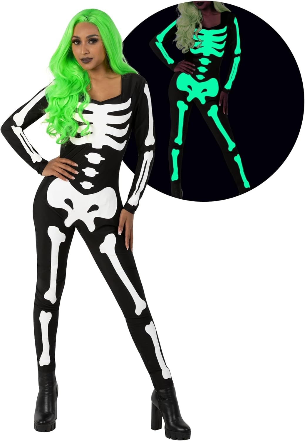 Morph, Skeleton Bodysuit Women Adult Skeleton Costume Women Halloween Skeleton Costumes For Women