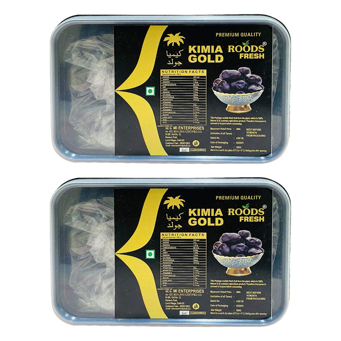 Roods Fresh Original Kimia Gold Dates (Pack Of 2 Box) - Fresh, 1300 Gram (B091D8ZZZS) Amazon Price History, Amazon Price Tracker
