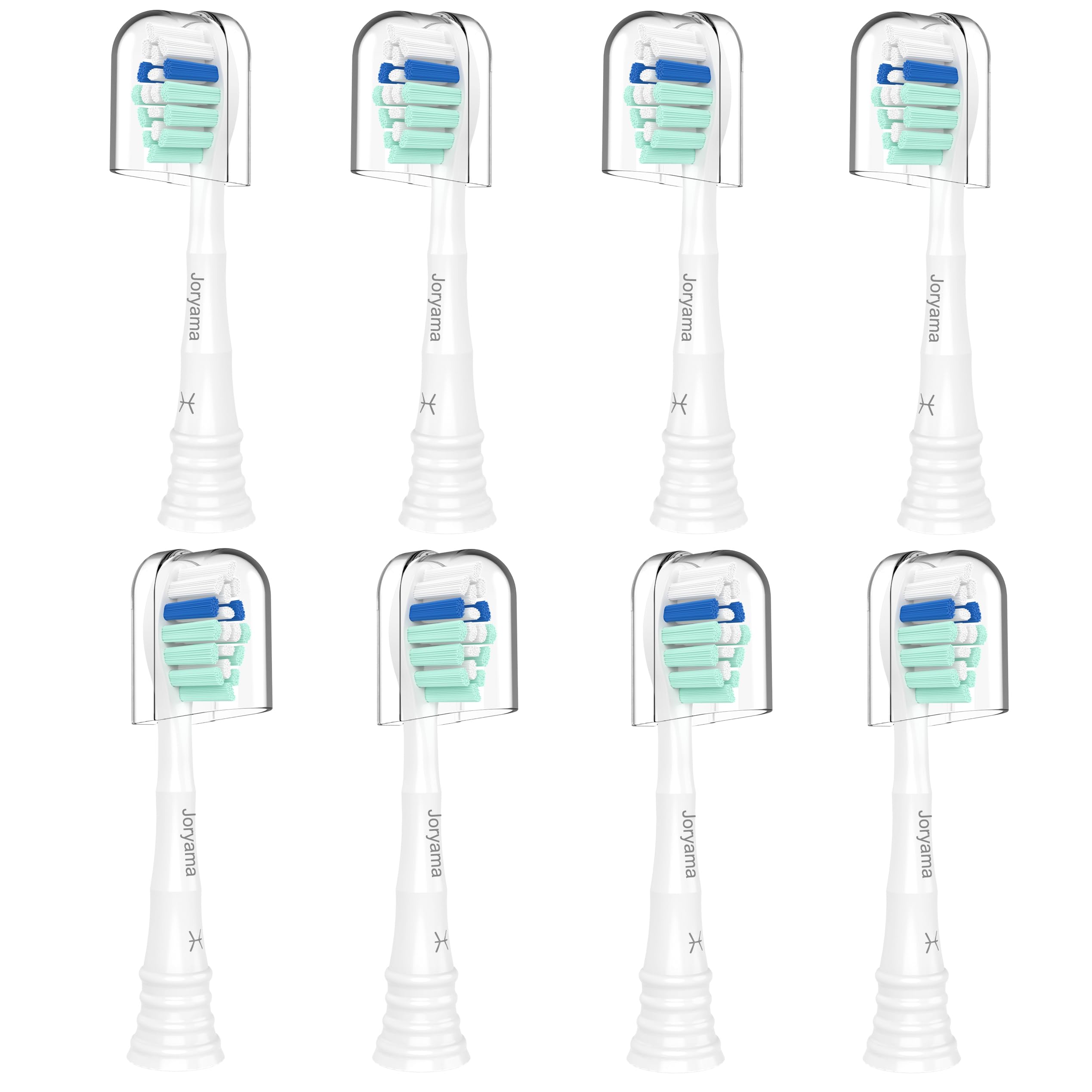 Cabezales de repuesto para cepillos de dientes Philips Sonicare, cabezal de cepillo de repuesto eléctrico compatible con cepillo de dientes eléctrico Phillips Sonicare, paquete de 8