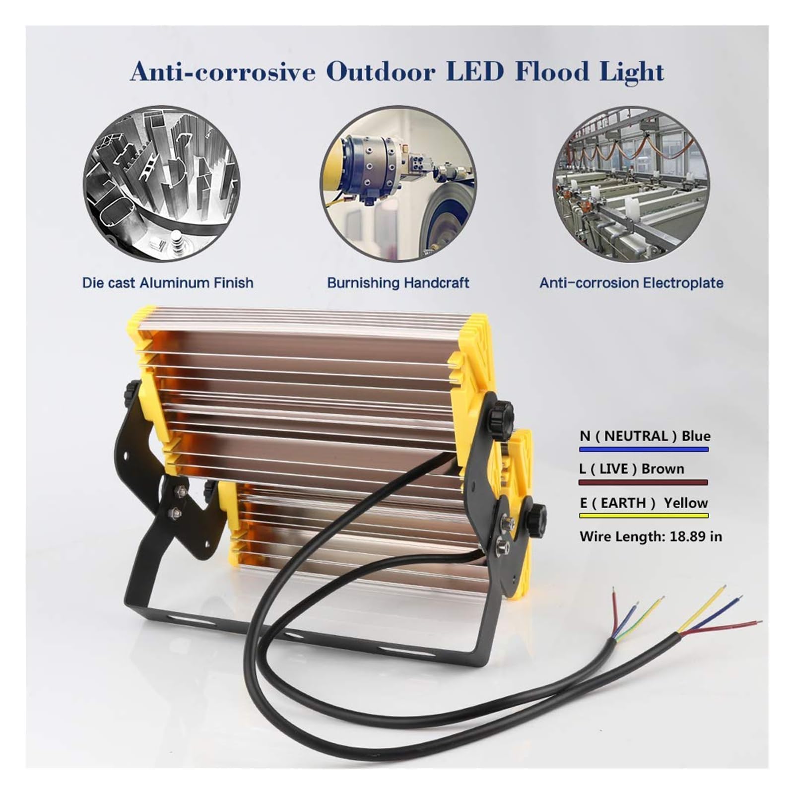 Proyector LED Luz De Inundación 50W 100W 150W Proyector De Reflector COB For Exteriores Lámpara Reflectora LED Lámpara De Construcción De Foco Impermeable Iluminación de paisaje RGB(Warm White,150W)