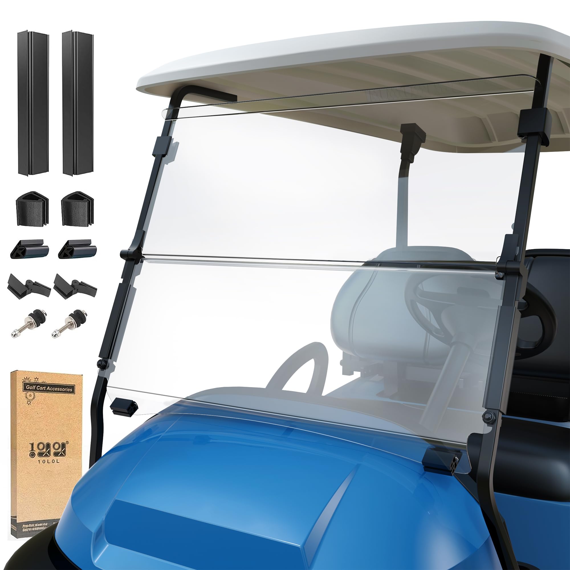 Photo 1 of 10L0L Golf Cart Windshield for Club Car Precedent/Tempo/Onward 2004-Up 5MM