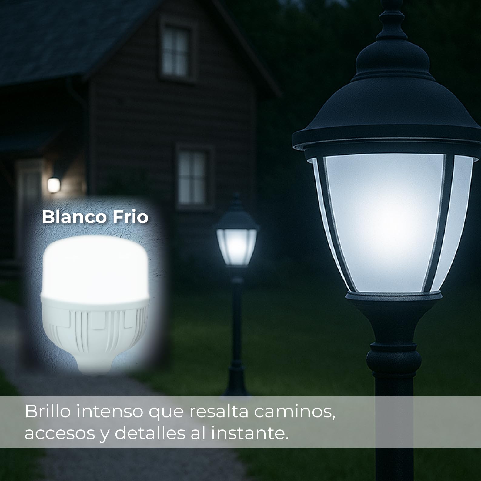 LED ATOMANT 5x LED Lampe E27 T120 50W Kaltweiß 5500lm | Großer Sockel, 6500K