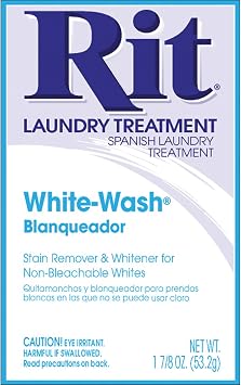 Rit Dye Powdered Fabric Dye, White Wash, 1 7/8-Ounce
