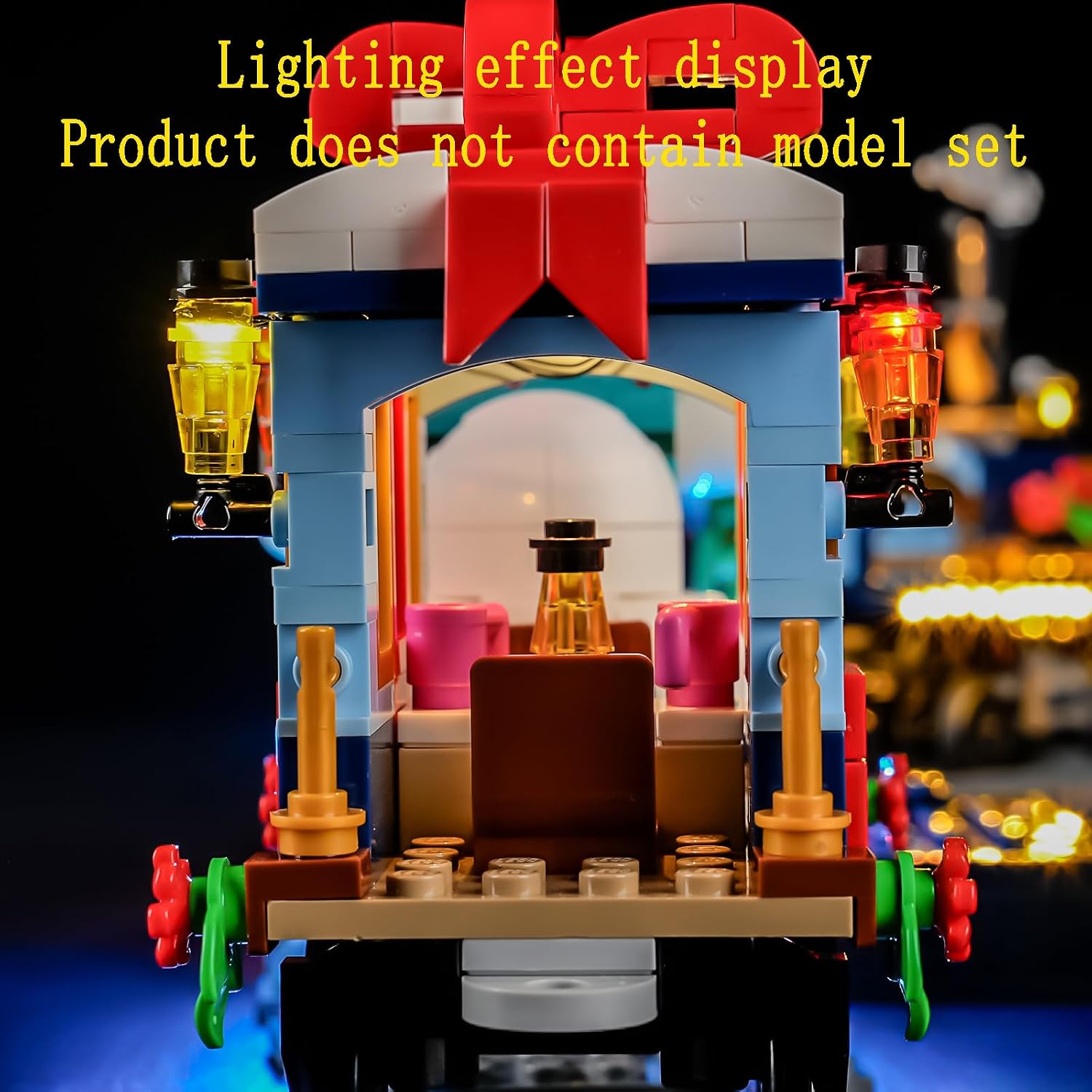 GEAMENT LED Light Kit Compatible with LEGO Holiday Express Train 10361