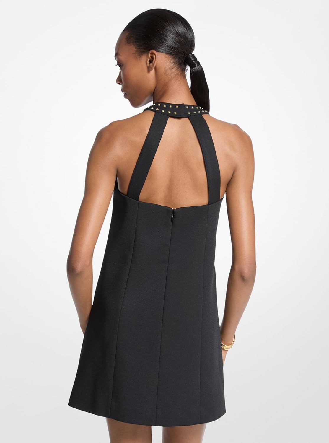 Michael Kors Womens Studded Halter Mini Dress - Image 2