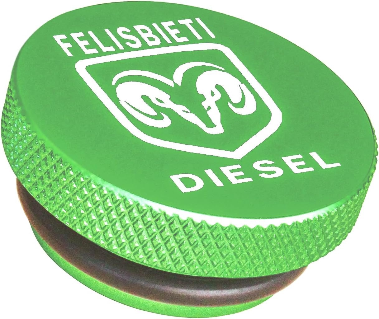 Diesel Fuel Cap-Magnetic Aluminum for 2013 2014 2015 2016 2017 2018 Ram 1500 2500 3500 diesel and 2019-2024 GM Pick-up Truck, Chevy, 3.0 Duramax-Replacement Eco Tanks fuel cap