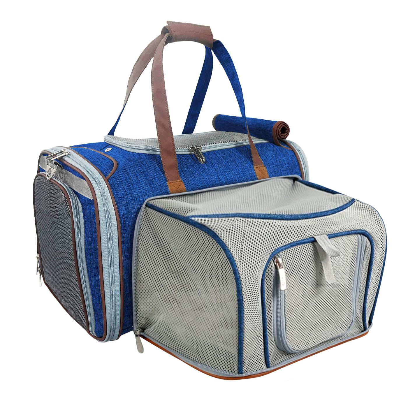 Photo 1 of Mr. Peanut's Gold Series Standard Size Airline Compliant Expandable Pet Carrier V3.0 (Deja Blue)