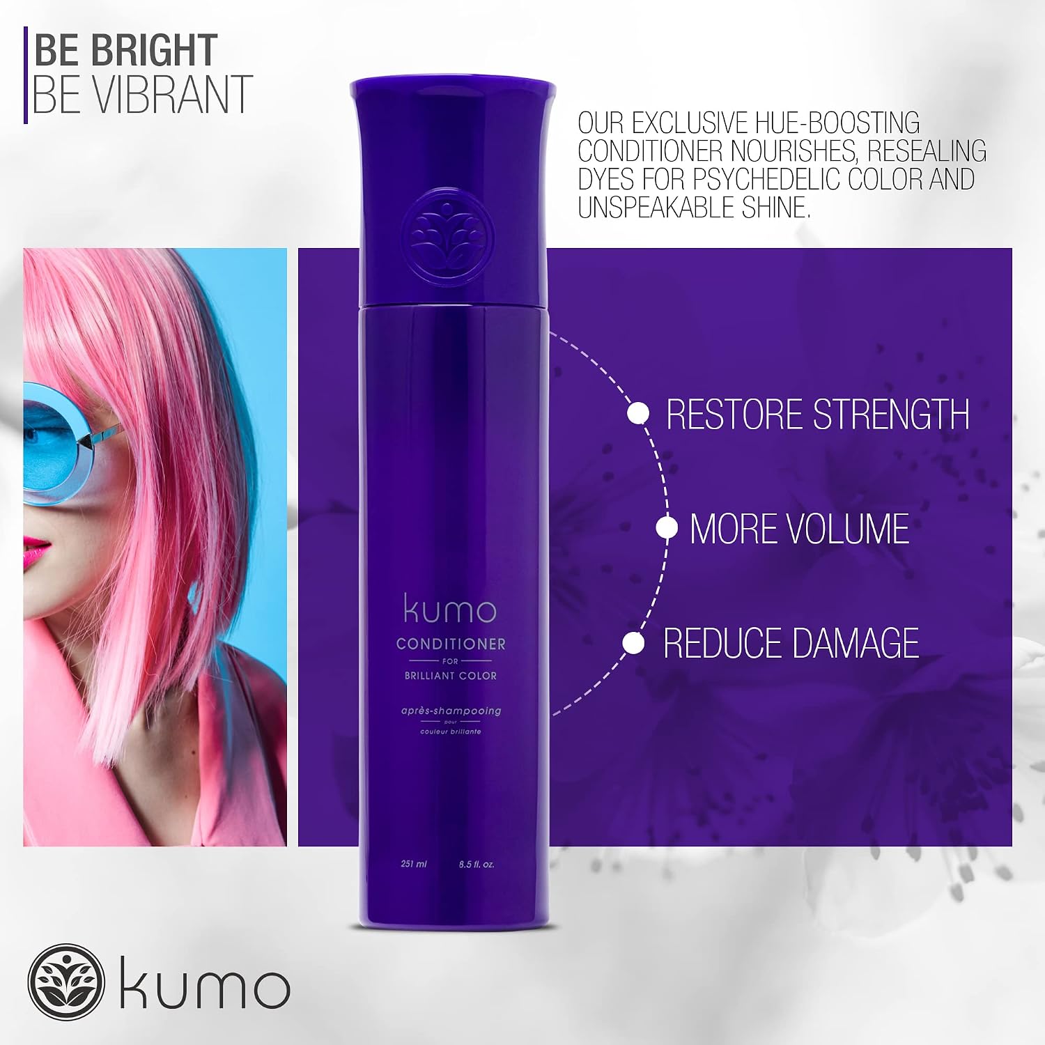 Kumo Conditioner for Brilliant Color - Sulfate Free Organic Superfruit Conditioner for colored hair, Conditioner for dry, damaged, colored hair (Conditioner)