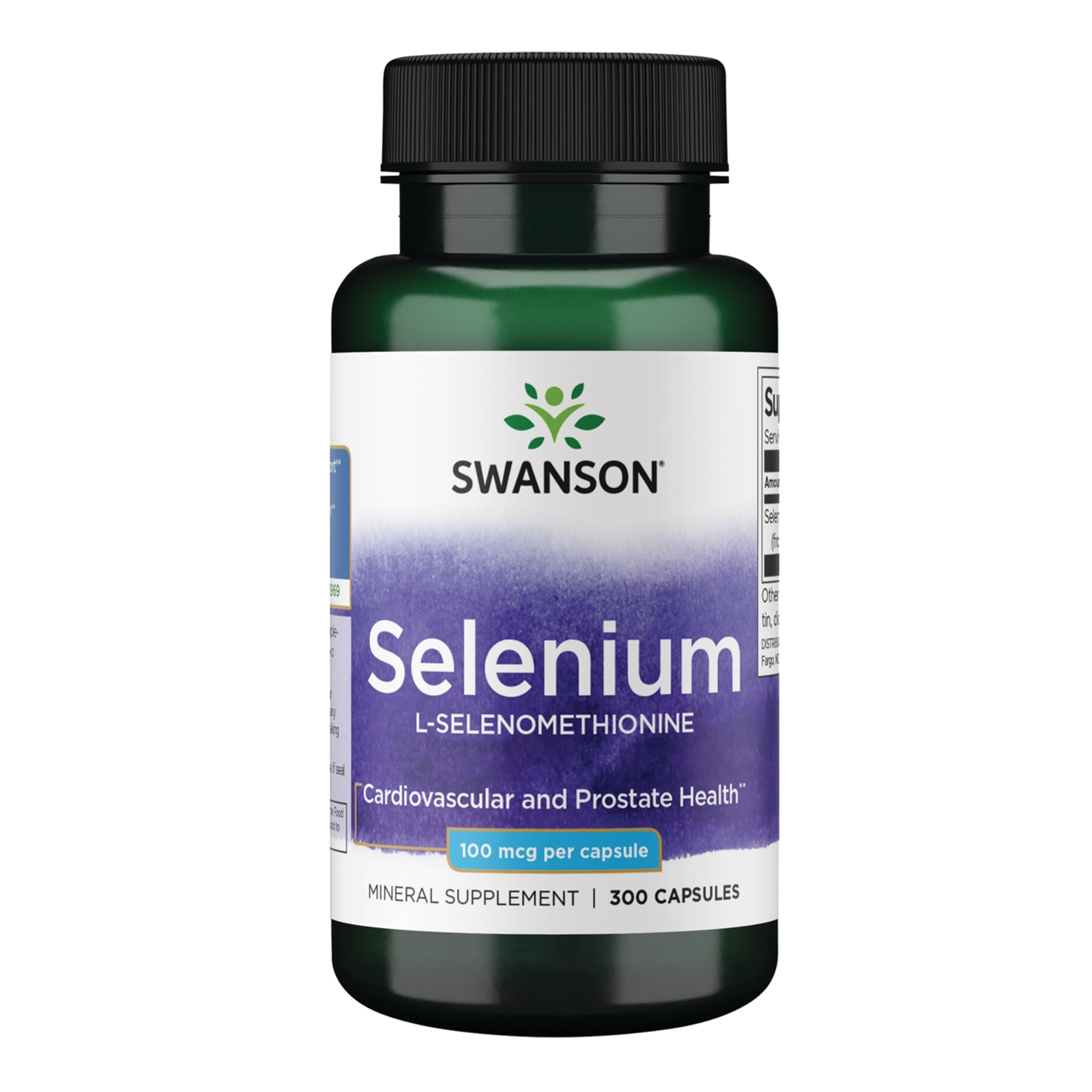 Swanson Selenium (L-Selenomethionine) (300 Capsules, 100mcg Each) 300 Count (Pack of 1)