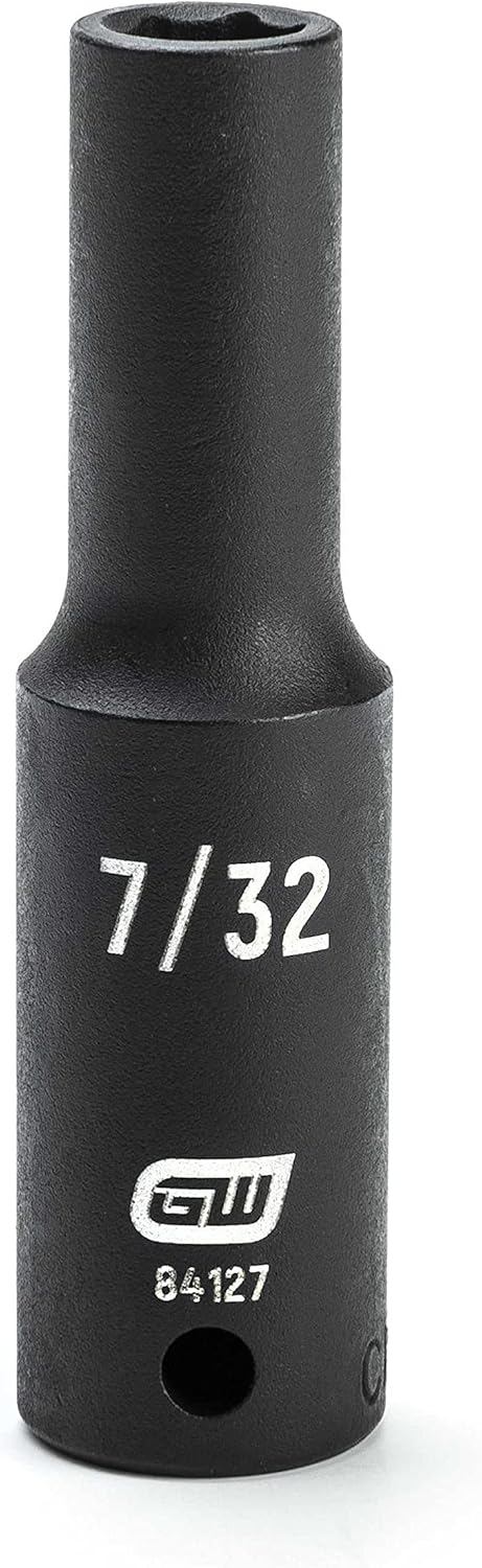 GEARWRENCH 1/4" Drive 6 Point Deep Impact SAE Socket 7/32" - 84127