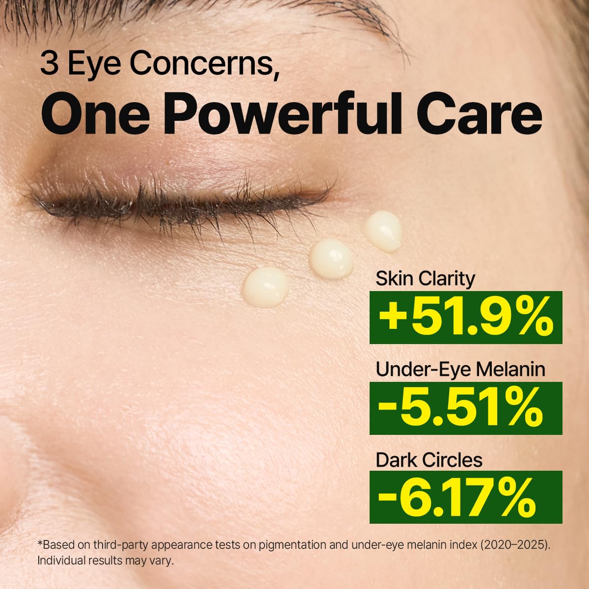 GOODAL Green Tangerine Vitamin C Dark Spot Care Eye Cream | Clinically Tested Dark Circle & Dark Spot Brightening, Improved Elasticity, Gentle & Fragrance-Free Korean Skincare 1.01oz / 30ml - Image 4